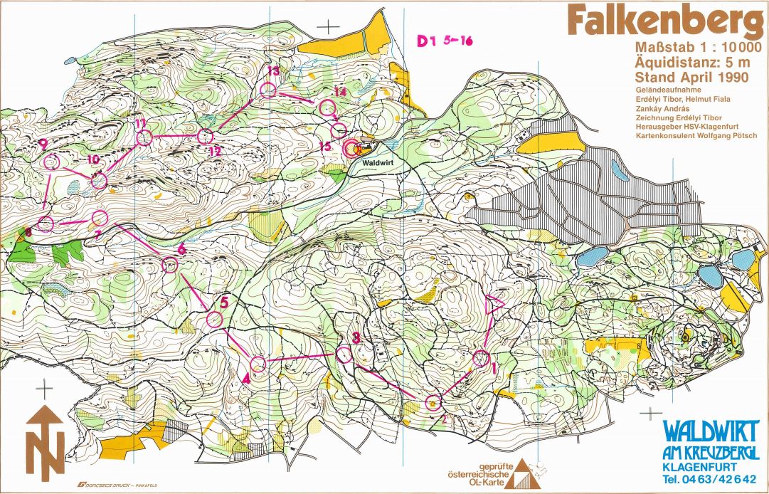 Karte Falkenberg 1990